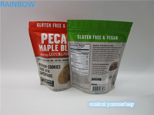 حسب الطلب الترويجية الشوكولاته البسكويت وجبة خفيفة حقيبة التعبئة والتغليف الطباعة الحفر