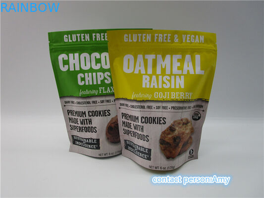 حسب الطلب الترويجية الشوكولاته البسكويت وجبة خفيفة حقيبة التعبئة والتغليف الطباعة الحفر