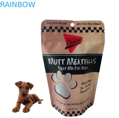 أغذية الحيوانات الأليفة التعبئة والتغليف / الجانبية مجمعة احباط الالومنيوم الحقيبة لتغليف القط / الكلب الغذاء / أغذية الحيوانات الأليفة