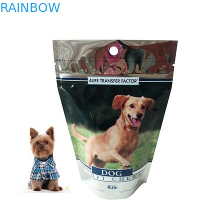 أغذية الحيوانات الأليفة التعبئة والتغليف / الجانبية مجمعة احباط الالومنيوم الحقيبة لتغليف القط / الكلب الغذاء / أغذية الحيوانات الأليفة