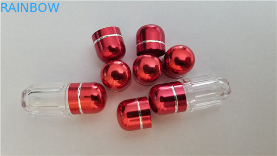 زجاجة فارغة من البلاستيك لحبوب منع الحمل والكبسولات / حبوب منع الحمل تعزيز الذكور زجاجة رصاصة مع غطاء معدني