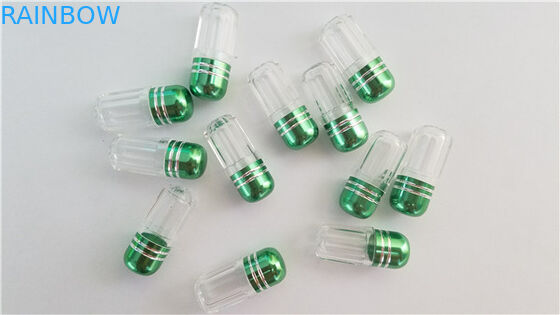 زجاجة فارغة من البلاستيك لحبوب منع الحمل والكبسولات / حبوب منع الحمل تعزيز الذكور زجاجة رصاصة مع غطاء معدني
