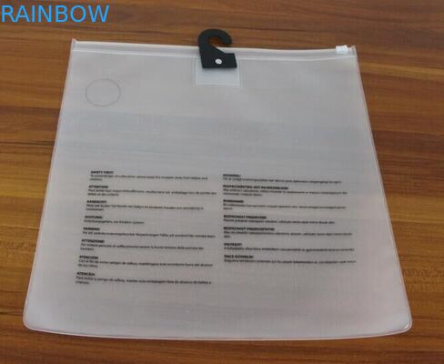 الطباعة الحريرية واضح استخدام متجمد إيفا كيس من البلاستيك للملابس مع سحاب