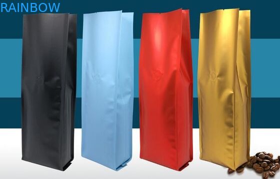 250G مخصص مطبوعة احباط الألومنيوم زيبلوك التعبئة والتغليف الحقيبة / عبوة فول أكياس الفول المحمص