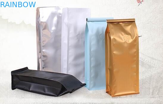250G مخصص مطبوعة احباط الألومنيوم زيبلوك التعبئة والتغليف الحقيبة / عبوة فول أكياس الفول المحمص