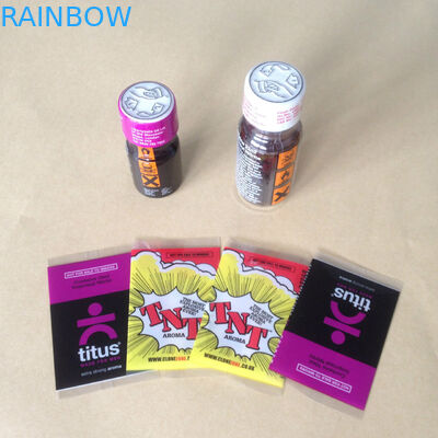 مخصص جعل PVC يتقلص كم تسميات لزجاجات التعبئة والتغليف ملصقات