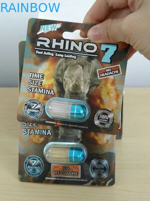 OEM ODM ورقة مربع التعبئة والتغليف ذكر الجنس تعزيز حبة الحاويات