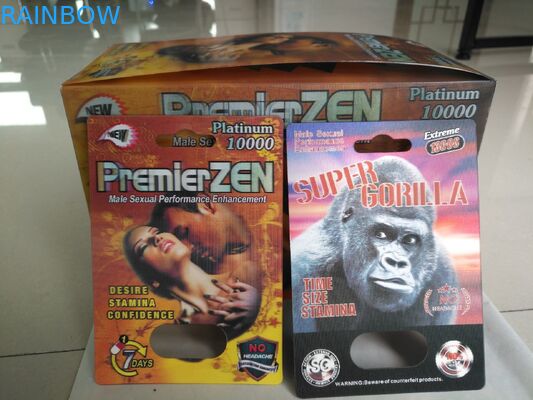 ذكر تعزيز حبوب منع الحمل واضح نفطة التغليف ورقة / PP المواد