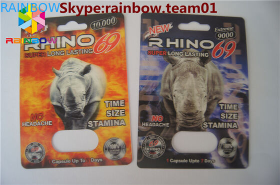 rhino7 & rhino 25 حاوية شكل كبسولة فارغة كبسولات بلاستيكية واضحة حبوب منع الحمل زجاجة حاوية حبوب منع الحمل كبسولة حبوب منع الحمل