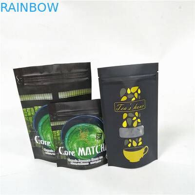 أكياس بلاستيكية مطبوعة غير لامعة من Custum ، أكياس بلاستيكية لتغليف مسحوق البروتين ، تقف أكياس رقائق مايلر