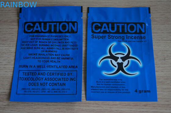 بوتانيكال انتزاع حقائب تغليف التوابل ، كليماكس البخور العشبية الرمز البريدي قفل الأكياس البلاستيكية