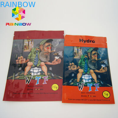 سويت ليف كانابيس الكيميائية مسحوق صغير أكياس ختم الحرارة مع زيبر والشقوق المسيل للدموع