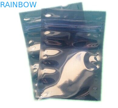 الفضة البريدي قفل كبير مكافحة ساكنة كيس شفاف / نصف شفاف نايلون