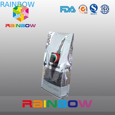 دائم الجانب مجمعة مسطحة القاع أكياس الشاي التعبئة والتغليف حبوب البن كيس من البلاستيك