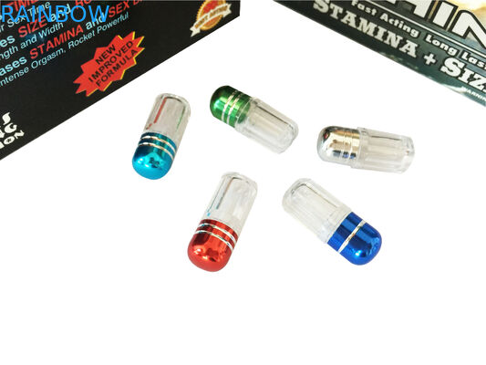 الأحمر الكركدن 69 كبسولات تكبير القضيب جرة رصاصة / حبوب الجنس الطب البلاستيك زجاجات