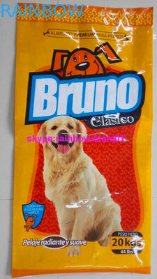 مخصص القط الحيوانات الأليفة الغذاء الحقيبة الحرارة الختم الحيوانات الأليفة الجانب مجمعة حقيبة SGS شهادة