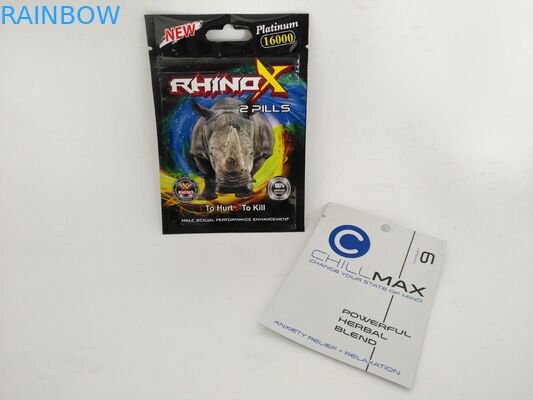 عرف الطباعة مايلر احباط ثلاثة الجانب مختومة أكياس الحقيبة زيبلوك لكبسولة التعبئة والتغليف