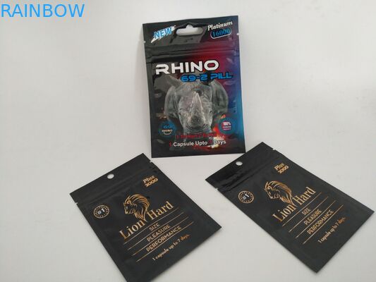 3 ختم جانبية حبوب منع الحمل الحقيبة أكياس تمزق الشقوق للحصول على الظهور كبسولة بودرة الثابت