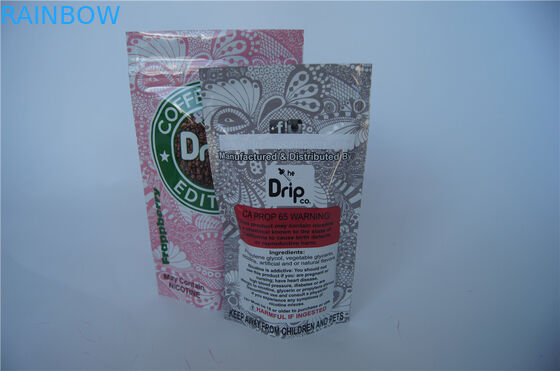 طباعة مخصصة الوقوف أكياس التعبئة والتغليف Vape حزمة مع زيبر / الشق المسيل للدموع