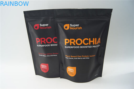 SGS Stand up Spice Packaging Bags Spell Proof Ziplock Aluminium Foil Bag