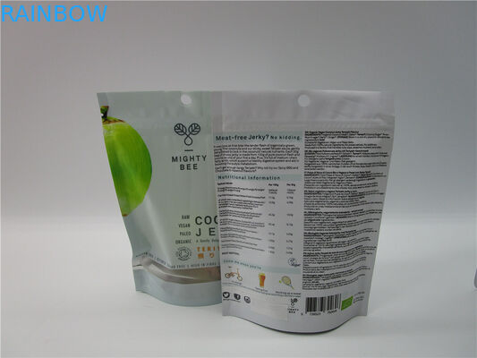 الوقوف أكياس Canabis مخصصة مع نافذة واضحة / Gummy زيبر الكيس الشق المسيل للدموع