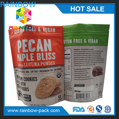 250G الألومنيوم احباط ماتي الطباعة مايلر الوقوف زيبلوك الكوكيز التعبئة والتغليف الحقيبة حقيبة