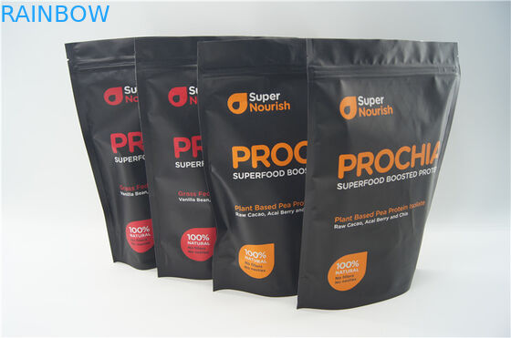 الغذاء الصف الوقوف الحقيبة مع سحاب لتهز مسحوق التغليف