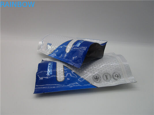 البروتين الوقوف الحقيبة للحصول على مسحوق البروتين 2lb مسحوق رقائق الالومنيوم قفل الرمز البريدي