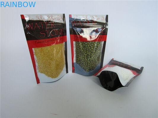 مخصص مطبوعة بلاستيك غائر حلوى / جيلي فول كيس التغليف مع نافذة