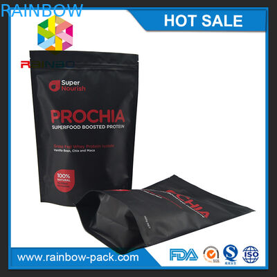 عينة مجانية الوقوف حتى ziplock عن 750g مسحوق بروتين مصل اللبن packaing مع الشق المسيل للدموع