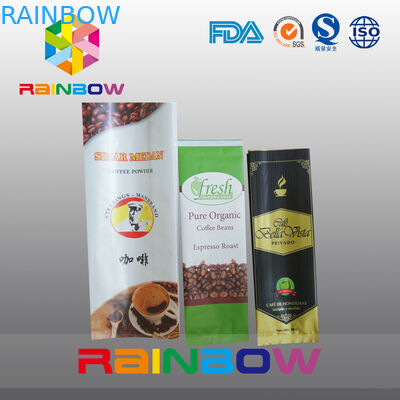 كيس التغليف القهوة الجانب الأبيض مجمعة 12oz مع صمام / طباعة مخصص