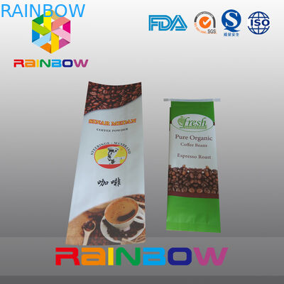 كيس التغليف القهوة الجانب الأبيض مجمعة 12oz مع صمام / طباعة مخصص