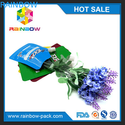 الأغلاق الحقائب البلاستيكية التعبئة والتغليف المطبوعة السائلة الوقوف الحقيبة صنبور مع سحاب