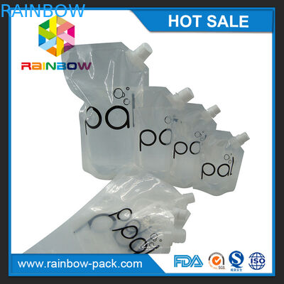 4oz / 8oz / 16oz الشفاف الوقوف الحقيبة النبيذ مع صنبور BPA مجانا