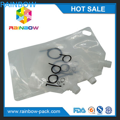 4oz / 8oz / 16oz الشفاف الوقوف الحقيبة النبيذ مع صنبور BPA مجانا