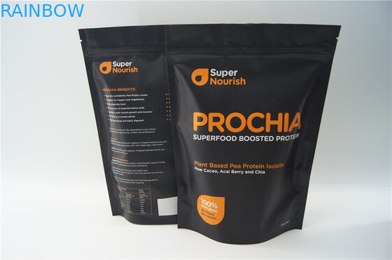 600g 1kg oem سحاب طعام يعبّئ حقيبة بنيّ كرافت ورقة حقيبة مع نافذة / سحاب