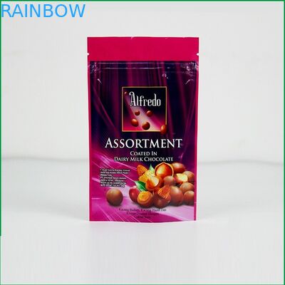 عرف الوقوف سستة حقيبة مع شعار للشوكولاته / كيس التغليف الشوكولاته