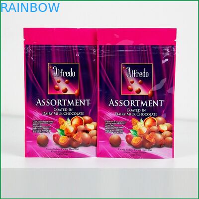 عرف الوقوف سستة حقيبة مع شعار للشوكولاته / كيس التغليف الشوكولاته