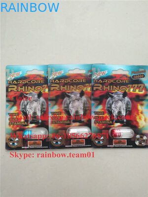 الأعلى تقييما Rhino الجنس حبوب منع الحمل 3d التعبئة / تعزيز الذكور حبة التعبئة بطاقة / بطاقة التعبئة نفطة 3D