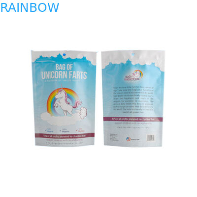 مغلفة البلاستيك Alumimum احباط الحقيبة التعبئة والتغليف Ziplock أبيض أزرق تسلق