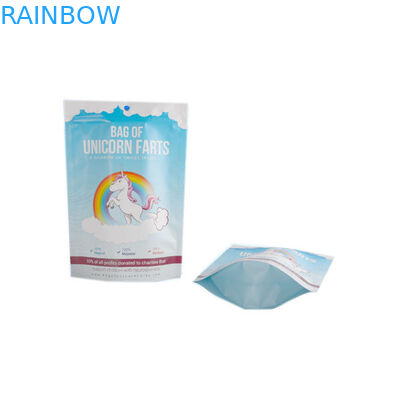 مغلفة البلاستيك Alumimum احباط الحقيبة التعبئة والتغليف Ziplock أبيض أزرق تسلق