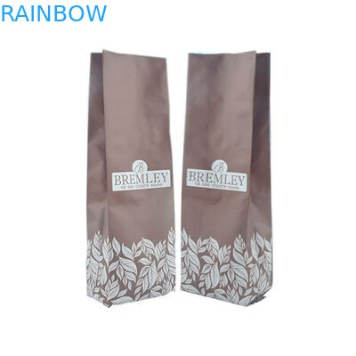 مسطحة القاع الغذاء الصف صديقة للبيئة الوقوف الحقائب تغليف القهوة صمام التفريغ