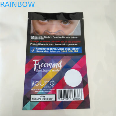 Cbd Thc Fudge بذور أكياس البلاستيك الختم قابل للحرارة ، الألومنيوم احباط الكيس ل Cbd غائر