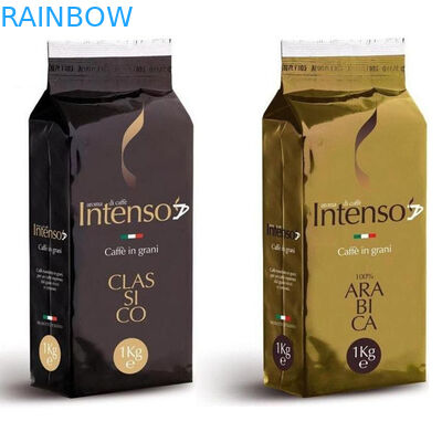 جانبية مجمعة أغلاق أكياس القهوة البلاستيكية الألومنيوم احباط أكياس الفول القهوة التعبئة والتغليف مع صمام 1KG