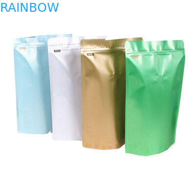 مخصص مطبوعة مات المحمصة الفول القهوة كيس التغليف الوقوف الحقيبة الألومنيوم أكياس التعبئة والتغليف القهوة 250G مع صمام