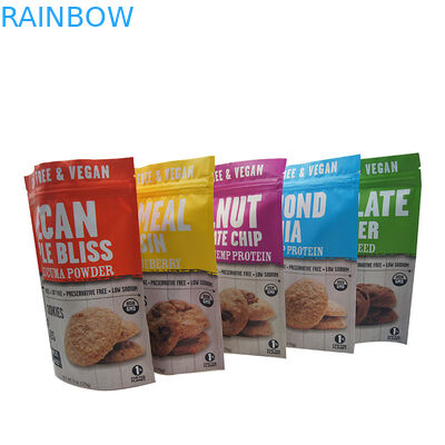 الوقوف الحقائب حقيبة سستة الحقائب البلاستيكية للحصول على رقاقة الشوكولاته بسكويت البسكويت