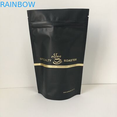 العلامة الخاصة شعار الذهب الالومنيوم احباط واصطف البلاستيك الحقائب كيس التغليف مع صمام