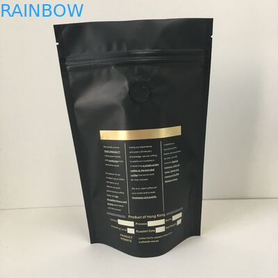 العلامة الخاصة شعار الذهب الالومنيوم احباط واصطف البلاستيك الحقائب كيس التغليف مع صمام