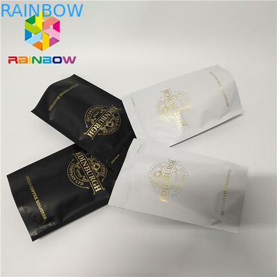 سستة بلاستيكية أسفل أكياس مجمعة 500G يقف الأغلاق الحقيبة زيبلوك القهوة