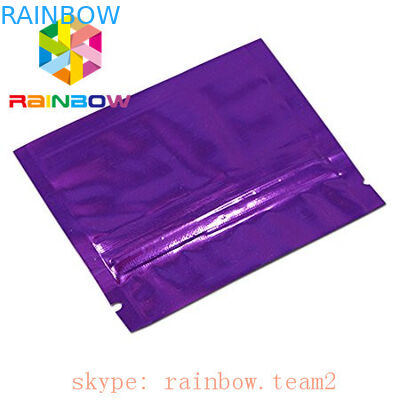 ملون 3 الجانبية مختومة أكياس مصغرة مايلر احباط شقة 1G شاي القنب / زهرة leaft التعبئة والتغليف الكيس